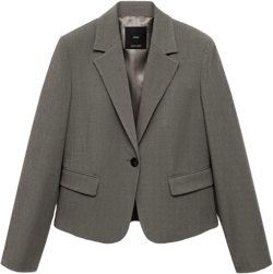 Crop suit blazer