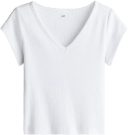 Ribbed Cotton Jersey Top