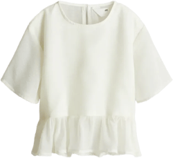Chiffon Peplum Top