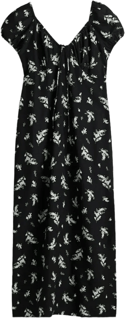 Tie-Detail Maxi Dress