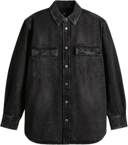 Oversized Fit Denim Shirt