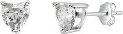 Donatello Gian Sterling Silver Tiny Heart Studs