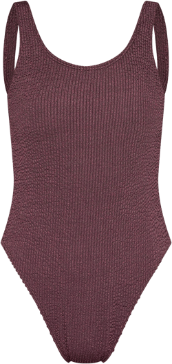 Chocolate Crinkle Low Scoop Back Swimsuit