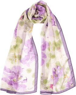 Elizabetta Monique - Long Sheer Silk Scarf for Women