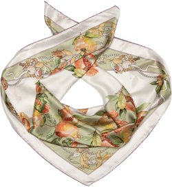 Elizabetta Melograno - Hand Rolled Silk Foulard for Women