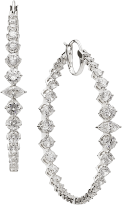 Nadri Leah Statement Hoop Earrings
