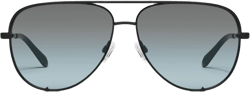 QUAY High Key 64mm Oversize Aviator Sunglasses