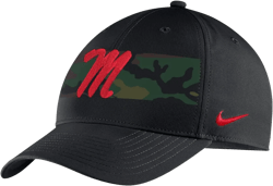 Nike Men's Nike Black Ole Miss Rebels Military Pack Camo Legacy91 Adjustable Hat