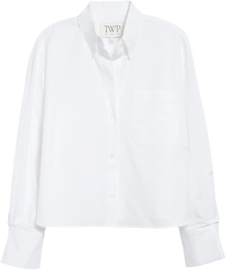 TWP J.D. Crop Button-Up Shirt