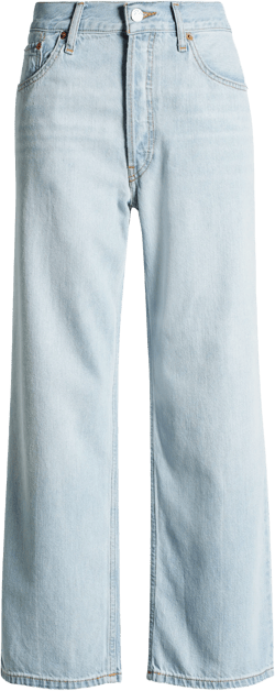 Re/Done Loose Crop Wide Leg Jeans