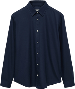 MANGO Regular Fit Cotton Oxford Button-Up Shirt
