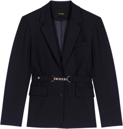 maje Belted suit jacket
