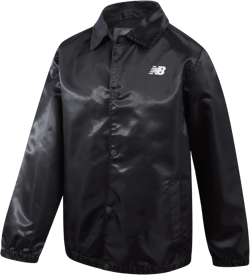New Balance Boys' Athletic Jacket - Lightweight Active Spring Windbreaker Button Down Baseball Jacket for Boys (Sizes: 8-20) Black 18-20