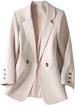 Dndrdhfb Women's Solid Color Long Sleeve Blazer Autumn And Winter Slim Notched Collar Blazer