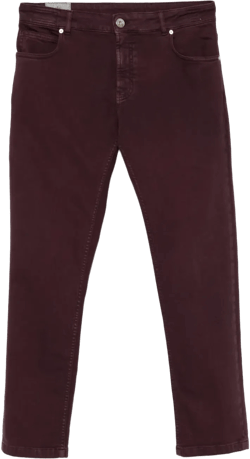 slim-cut jeans