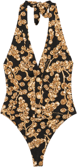 graphic-print swimsuit