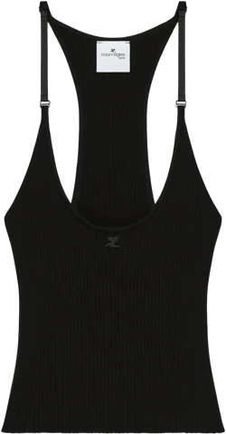 scuba-knit tank top