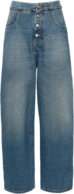 high-rise wide-leg jeans