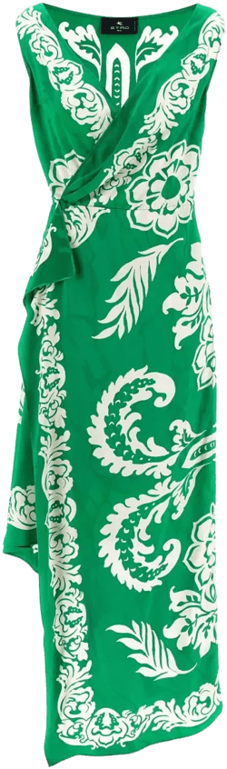 floral-print midi dress