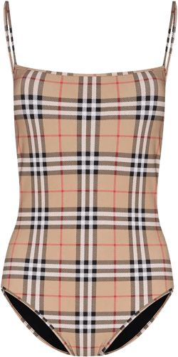 Vintage Check pattern swimsuit