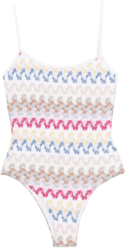 open-knit swimsuit