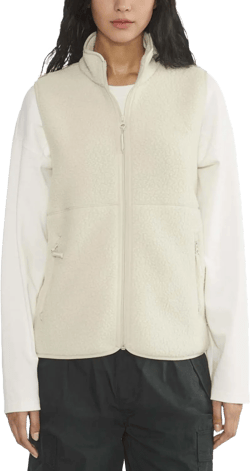 Hixiaohe Sherpa Fleece Vest for Women Trendy Warm Sleeveless Vests Jacket Lightweight Zip Coats with Pockets Fall Outerwear