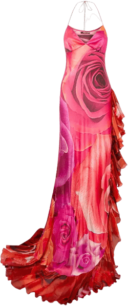 floral-print maxi dress