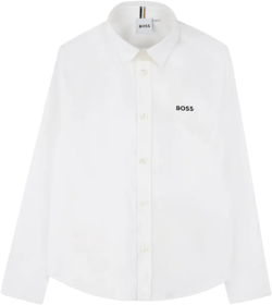 logo-embroidered shirt