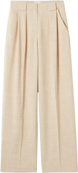 pleat-detail trousers