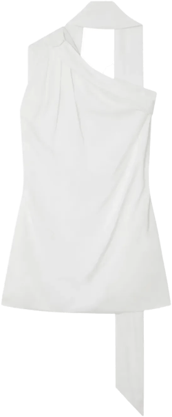 one-shoulder neck-strap blouse