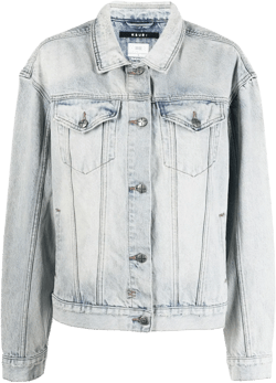 oversized-cut denim jacket