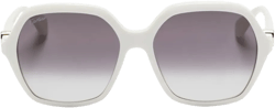 geometric-frame sunglasses