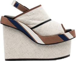 wedge linen sandals