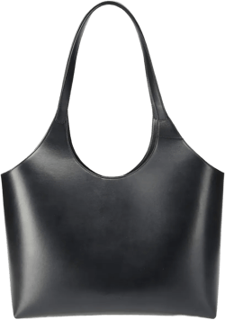 Cabas structured leather tote bag