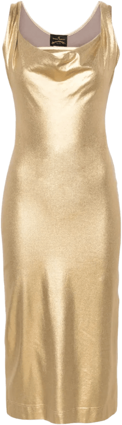 2013s metallic-sheen midi dress
