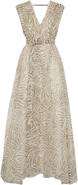 printed silk dress