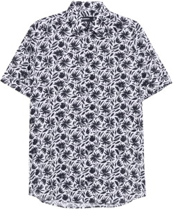 floral-print shirt