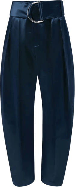 D-ring pleated trousers