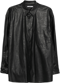 x Vein classic-collar shirt