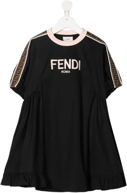 logo-print short-sleeve dress