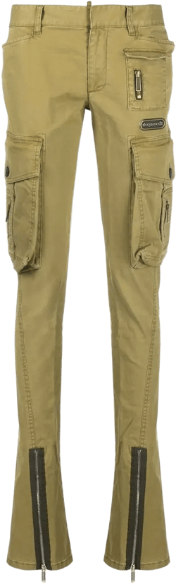 multi-pocket skinny jeans