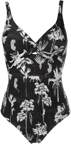 Adriana graphic-print one-piece