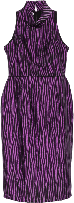 roll-neck midi dress