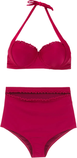 beaded detail bikini