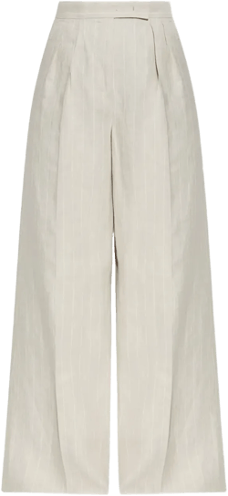 Rauche pleated wide-leg trousers