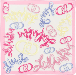 logo-print scarf