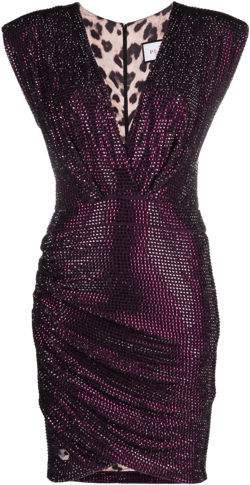 crystal-embellished mini dress