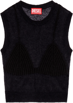 M-Arostica knitted tank top