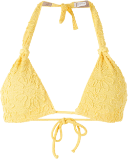 Rings jacquard bikini top