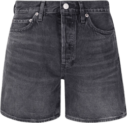 high-rise denim shorts